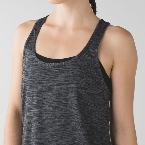 Lululemon Salute the Sun Tank Heathered Black  - Picture 7 of 11